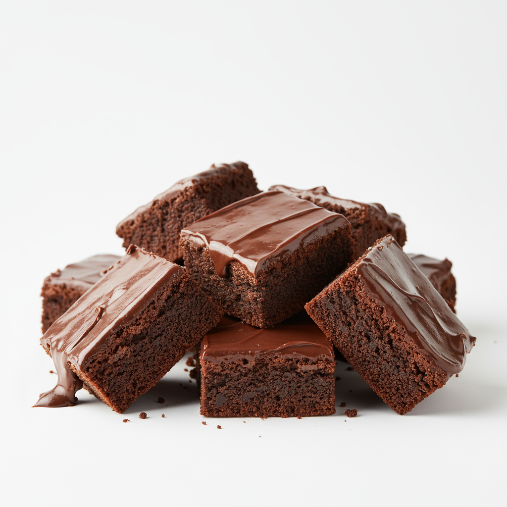 Brownies de chocolate artesanais